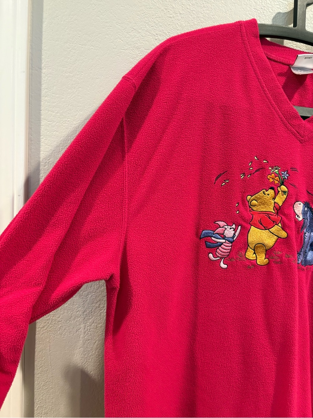 vintage Disney Store Winnie the Pooh fleece pullover sweater women’s size large - Picture 15 of 15